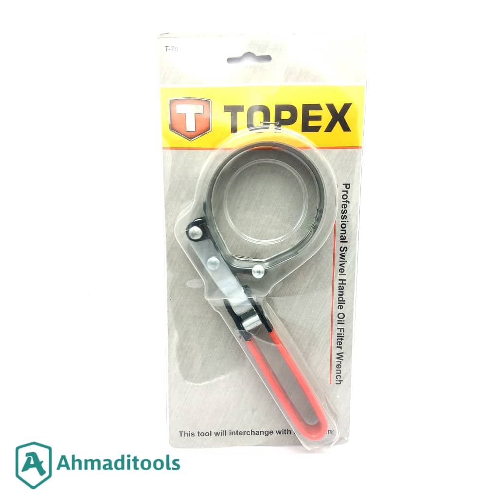 آچار فیلتر روغن تاپکس مدل AT‑BOF2 سایز۷۳ تا ۸۵ میلی‌متر