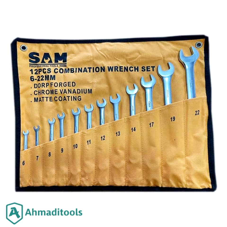 مجموعه 12 عددی آچار یکسررینگ سام