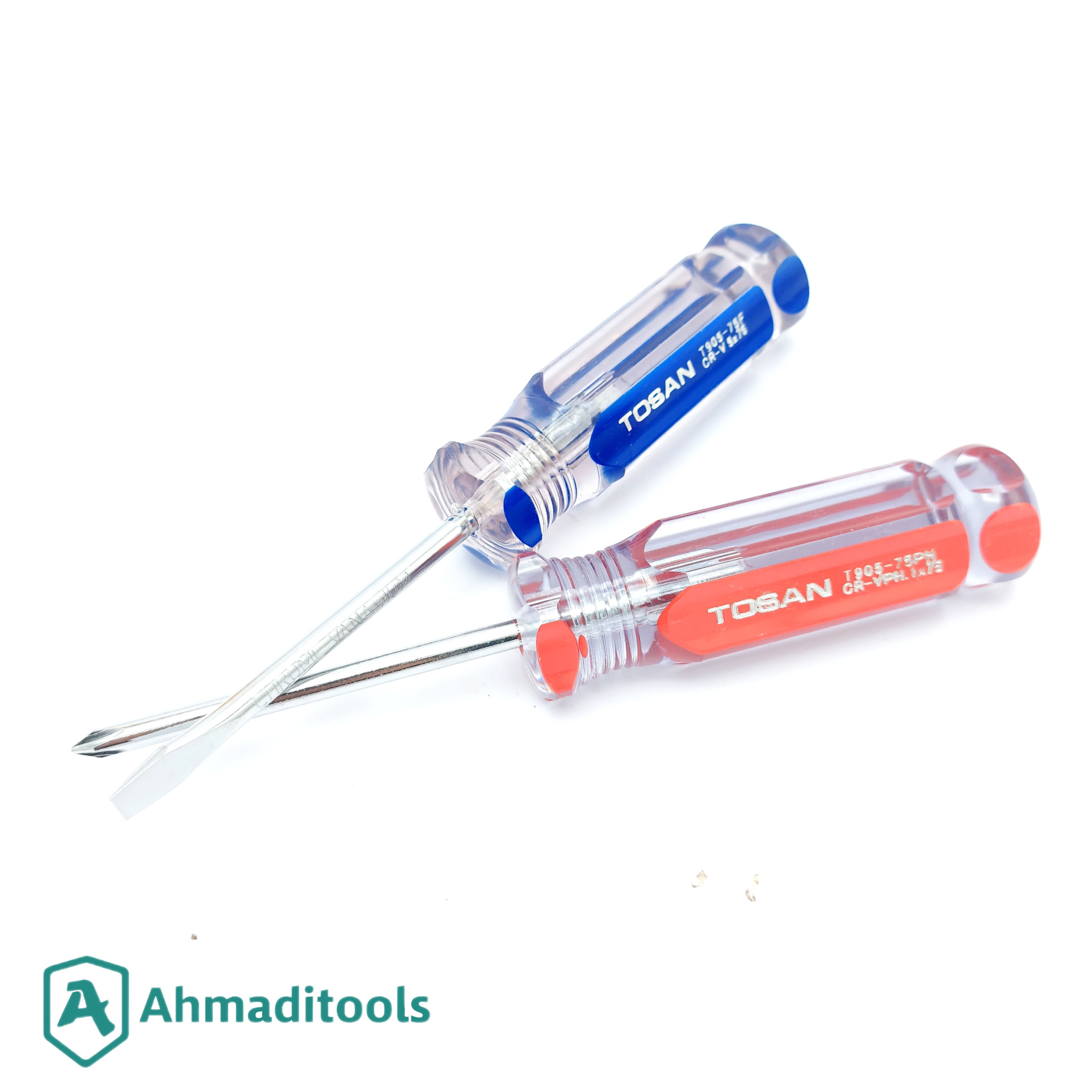 مجموعه 2 عددی پیچ گوشتی دوسو و چهارسو ۷۵×۵ توسن