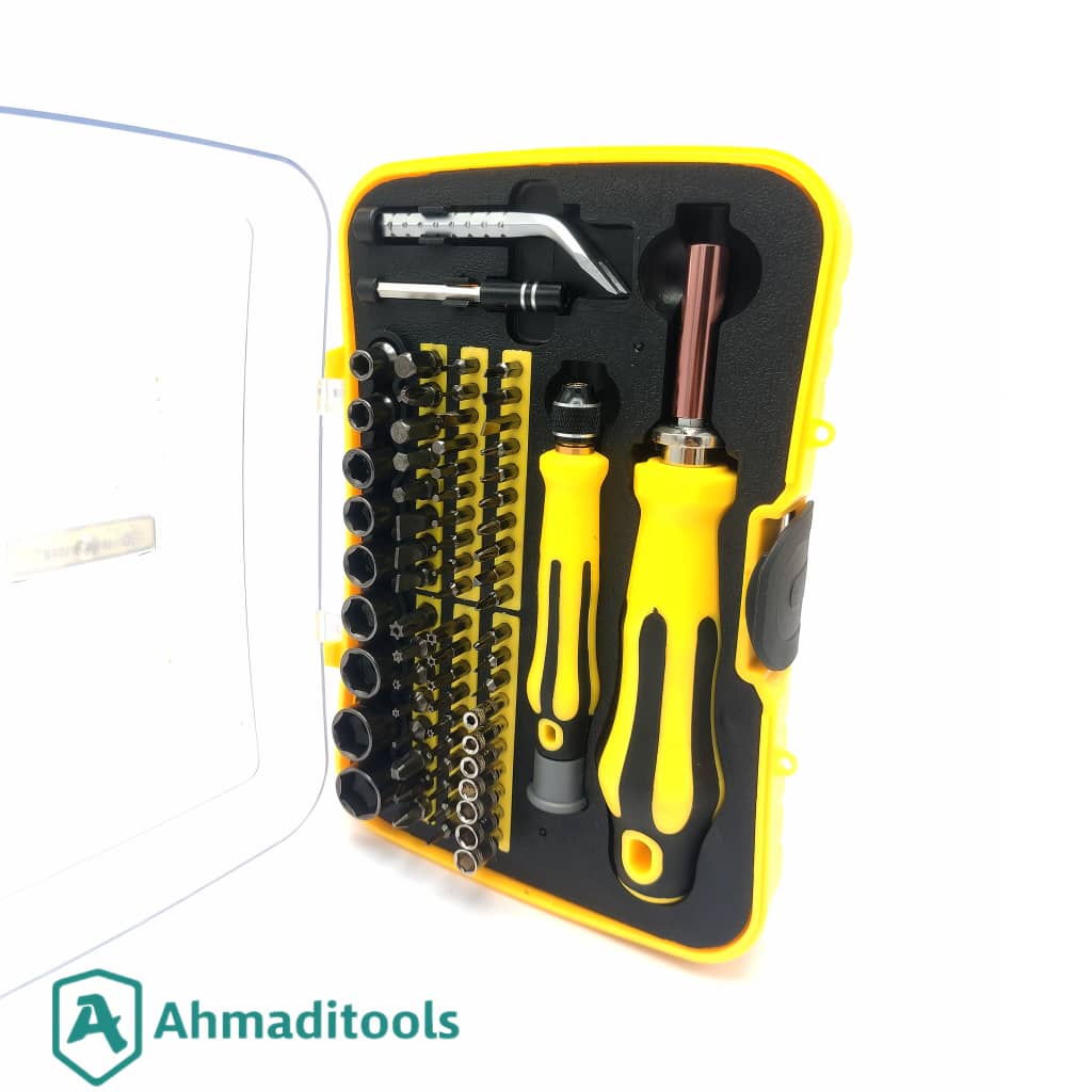 ست پیچ‌گوشتی و بکس ۶۲ عددی مدل 6092