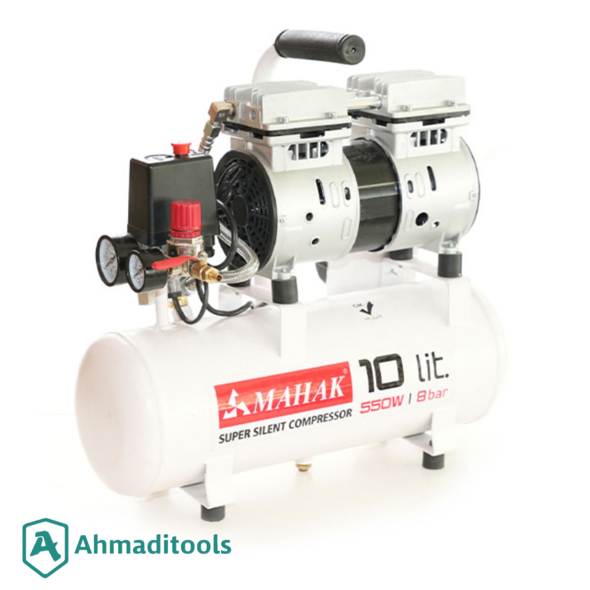 کمپرسور باد محک HSU550-10L،  سایلنت ۱۰ لیتر